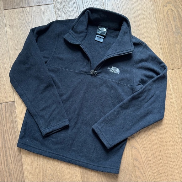 The North Face Glacier 1/4 Fleece Pullover - Boy’s Size 7/8 - Black - EUC - Picture 1 of 7
